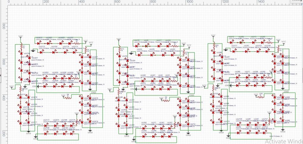 Schematic diagram for PCB (7 SEG)